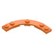 LEGO Orange Plate 5 x 5 Round Corner (80015)