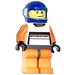 LEGO Orange Porsche Driver Minifigur
