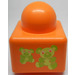 LEGO Oransje Primo Kloss 1 x 1 x 1 med 2 Teddy Bears og n° 2 på Motsatte sider (49054)