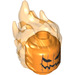 LEGO Orange Kürbis Kopf mit Transparent Orange Flaming Haar  (26990 / 34000)