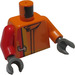 LEGO Oranje Racer Driver, Scorcher Torso (973)