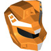 LEGO Orange Robot Head with Black Visor and White (12841)