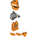 LEGO Oranje Robot Sidekick minifiguur