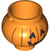 LEGO Orange Rounded Pot / Cauldron with Halloween Pumpkin (22381 / 98374)
