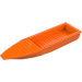 LEGO Orange Ship Hull 8 x 28 x 3 mit Dark Stone Grau oben (92709 / 92710)