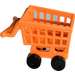 LEGO Orange Shopping Cart Assembly