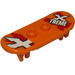 LEGO Orange Skateboard med Fyra Hjul Clips med &#039;X TREME&#039; och &#039;X&#039; Klistermärke (42511)