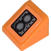 LEGO Orange Pente 1 x 1 (31°) avec 2 Headlights La gauche Autocollant (50746)