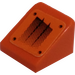 LEGO Oranje Helling 1 x 1 (31°) met Zwart Lucht Vents (Links) Sticker (50746)