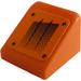 LEGO Oranje Helling 1 x 1 (31°) met Zwart Lucht Vents (Rechtsaf) Sticker (50746)