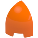 LEGO Orange Slope 1 x 1 x 1.3 Curved Round Sphere Quarter (1871)