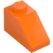 LEGO Orange Backe 1 x 2 (45°) (3040 / 6270)