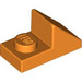 LEGO Orange Pente 1 x 2 (45°) avec assiette (15672 / 92946)