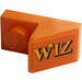 LEGO Naranja Con pendiente 1 x 2 (45°) con Placa con &#039;WIZ&#039; Pegatina (15672)