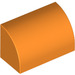 LEGO Oranje Helling 1 x 2 Gebogen (37352 / 98030)