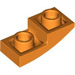 LEGO Oranje Helling 1 x 2 Gebogen Omgekeerd (24201)