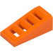 LEGO Orange Slope 1 x 2 x 0.7 (18°) with Grille (61409)