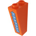 LEGO Orange Slope 1 x 2 x 3 (75°) Inverted with Flower Garland Sticker (2449)