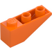 LEGO oranžová Sklon 1 x 3 (25°) Převrácený (4287)