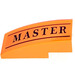 LEGO Orange Slope 1 x 3 Curved with &#039;MASTER&#039;  Sticker (50950)