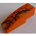 LEGO Orange Slope 1 x 3 Curved with Snakeskin Pattern G Sticker (50950)