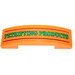 LEGO Orange Slope 1 x 4 Curved Double with &#039;PETRIFYING PRODUCTS&#039;  Sticker (93273)