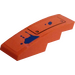 LEGO Orange Slope 1 x 4 Curved with Half-Panel and Splashed Paint Sticker (11153)
