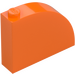 LEGO Orange Slope 1 x 4 x 3 Curved (65734)