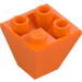 LEGO Naranja Con pendiente 2 x 2 (45°) Invertido (3676)