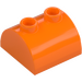 LEGO Orange Slope 2 x 2 Curved with 2 Studs on Top (30165)