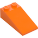 LEGO Orange Slope 2 x 4 (18°) (30363)