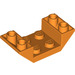 LEGO Orange Steigung 2 x 4 (45°) Doppelt Invertiert mit Open Center (4871)