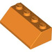 LEGO Orange Slope 2 x 4 (45°) with Rough Surface (3037)