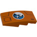 LEGO Orange Slope 2 x 4 Curved with Arctic Explorers Logo and Door Hatch Pattern Model Left Side Sticker (93606)