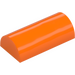 LEGO Orange Slope 2 x 4 Curved with Groove (6192 / 30337)