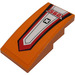 LEGO Orange Slope 2 x 4 Curved with &#039;X&#039; and Red &#039;562&#039; Sticker (93606)