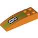 LEGO Orange Pente 2 x 6 Incurvé avec Number &#039;8&#039; (44126 / 80741)
