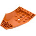 LEGO Oranje Helling 2 x 6 x 10 Gebogen Omgekeerd (47406)