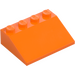 LEGO Oranje Helling 3 x 4 (25°) (3016 / 3297)