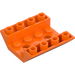 LEGO Orange Pente 4 x 4 (45°) Double Inversé avec Open Centre (2 trous) (4854 / 72454)