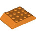 LEGO Oranje Helling 4 x 6 (45°) Dubbele (32083)