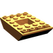 LEGO Oranje Helling 4 x 6 (45°) Dubbele Omgekeerd (30183)
