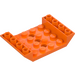 LEGO Orange Slope 4 x 6 (45°) Double Inverted with Open Center with 3 Holes (60219)