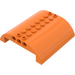 LEGO Oranje Helling 8 x 8 x 2 Gebogen Dubbele (54095)