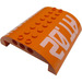 LEGO Oranje Helling 8 x 8 x 2 Gebogen Dubbele met Danger Ammunition Sticker (54095)