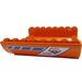 LEGO Orange Pente 8 x 8 x 2 Incurvé Inversé Double avec &#039;7738&#039; et Coast Garder Autocollant (54091)