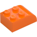 LEGO Orange Backe Kloss 2 x 3 med Böjd topp (6215)