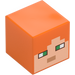 LEGO Orange Square Minifigure Head with Alex Face (24018 / 28280)