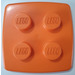 LEGO Orange Storage Bucket with handle (2802)