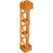 LEGO Oranje Support 2 x 2 x 10 Draagbalk Driehoekig Verticaal (Type 4 - 3 staanders, 3 secties) (4687 / 95347)